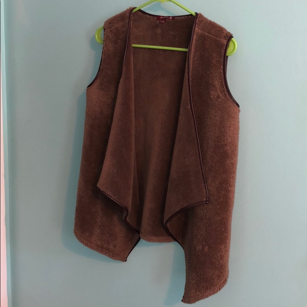 Faux Fur Brown Vest